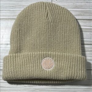 Brixton heist crest Tan cream Knit Beanie fair trade certified unisex one size
